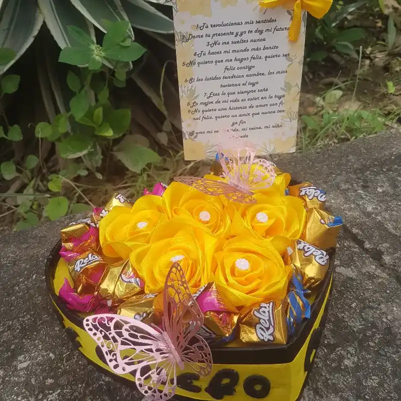 Caja de rosas eternas