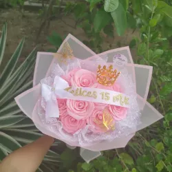 Rosas con brillo 