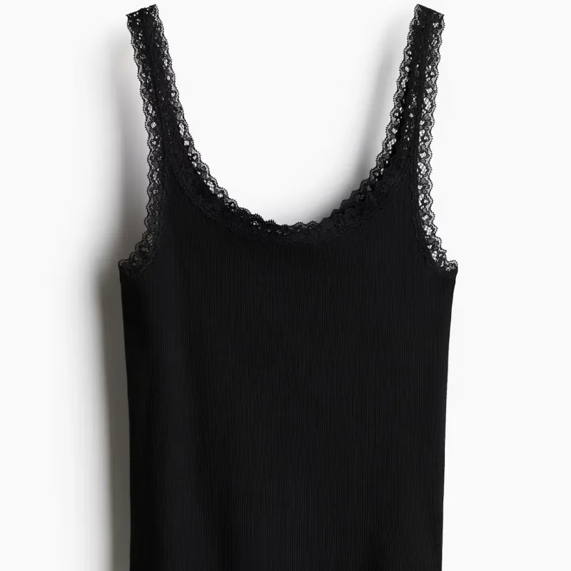 Top de tirantes con ribetes H&M