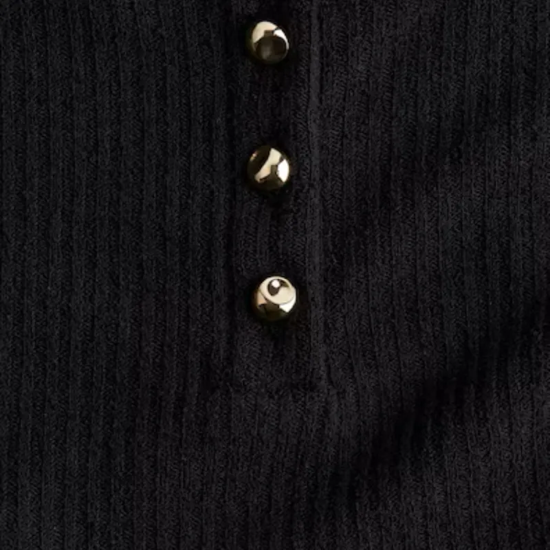 Top en punto de canalé H&M