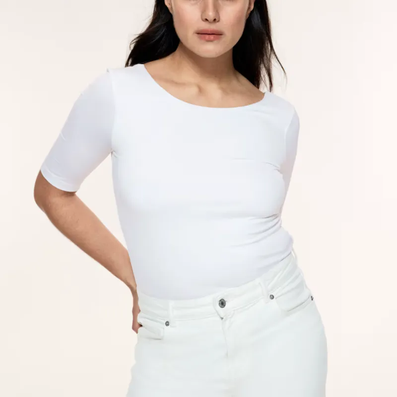 Top escote bailarina H&M