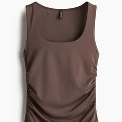 Top Fruncido sin mangas H&M