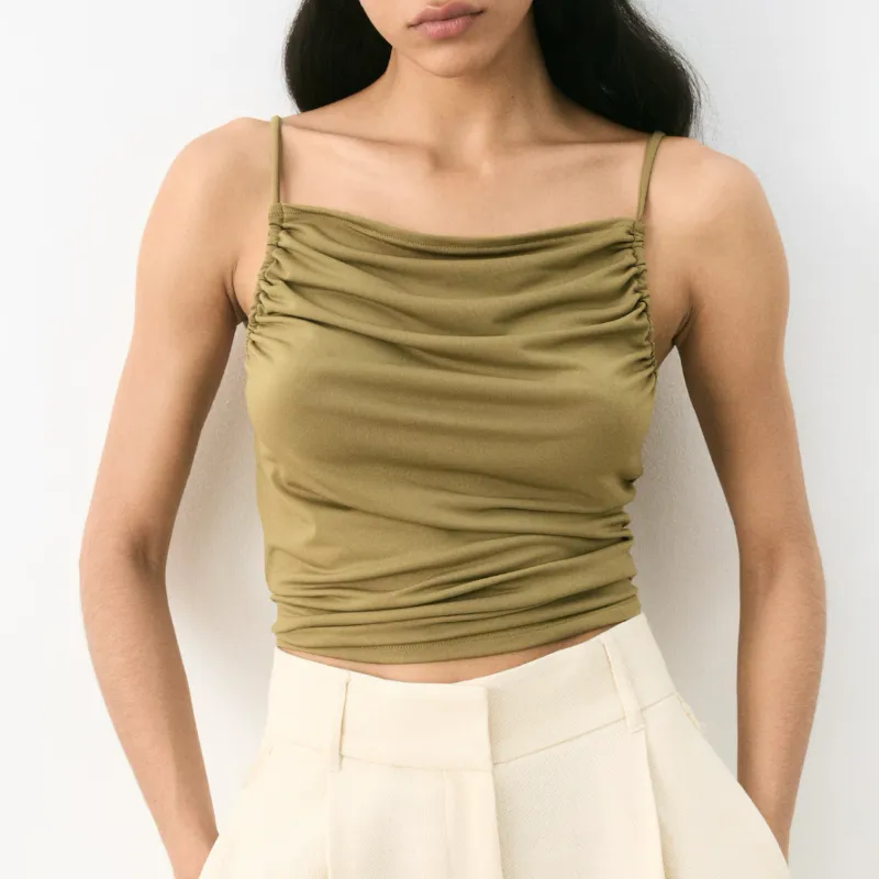 Top fruncido tirante H&M 