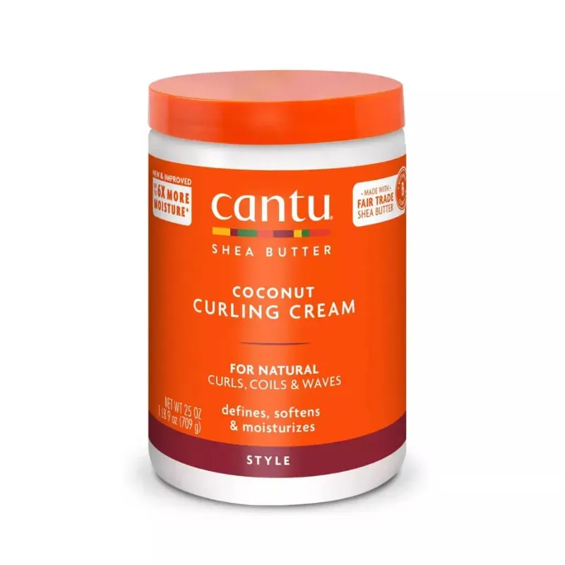 ✨ Crema Rizadora de Coco con Manteca de Karité de Cantu, un producto para el cuidado del cabello natural.