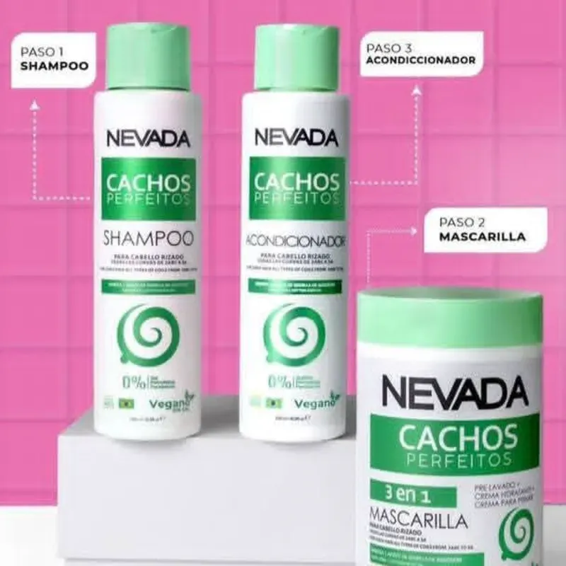 ✨Juego de shampoo, acondicionador y mascarilla Nevada 