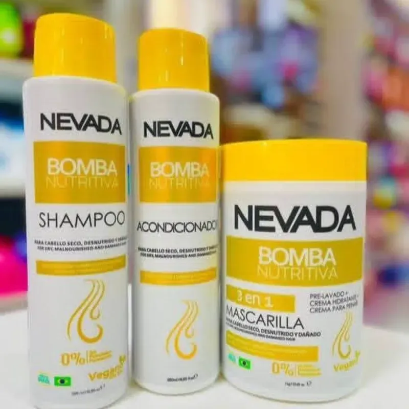 ✨Juego de shampoo, acondicionador y mascarilla Nevada 
