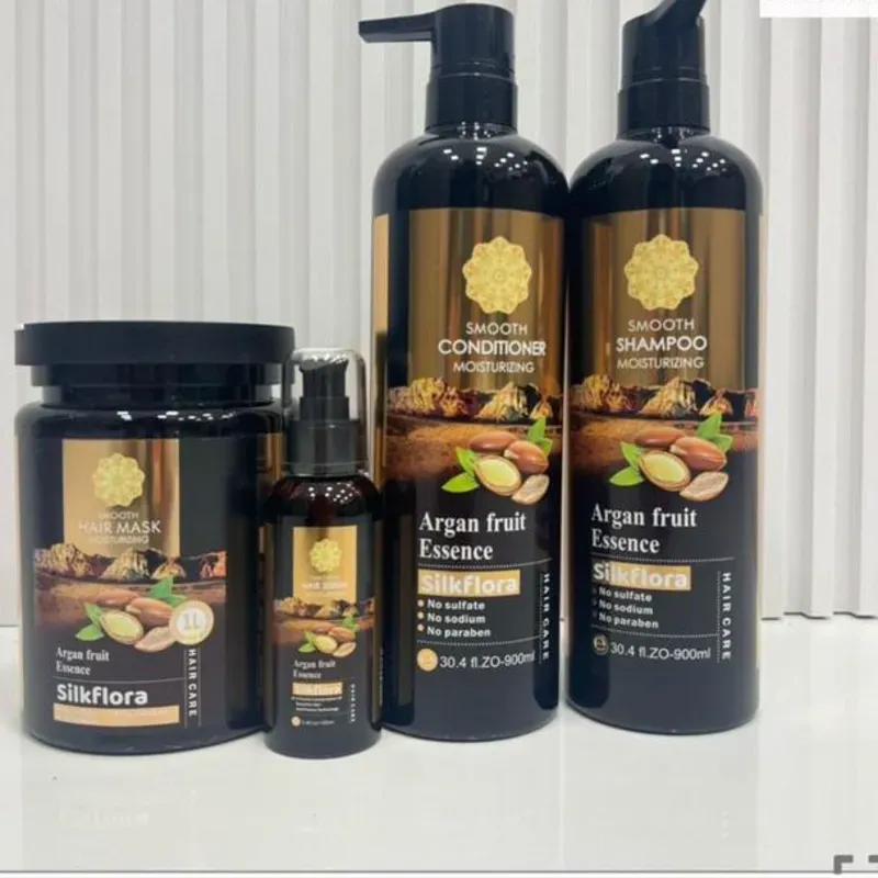 ✨Set de shampoo, acondicionador mascarilla y sérum de Argán Essences 
