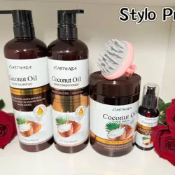 ✨Set de Shampoo Acondicionador mascarilla y sérum de Coco