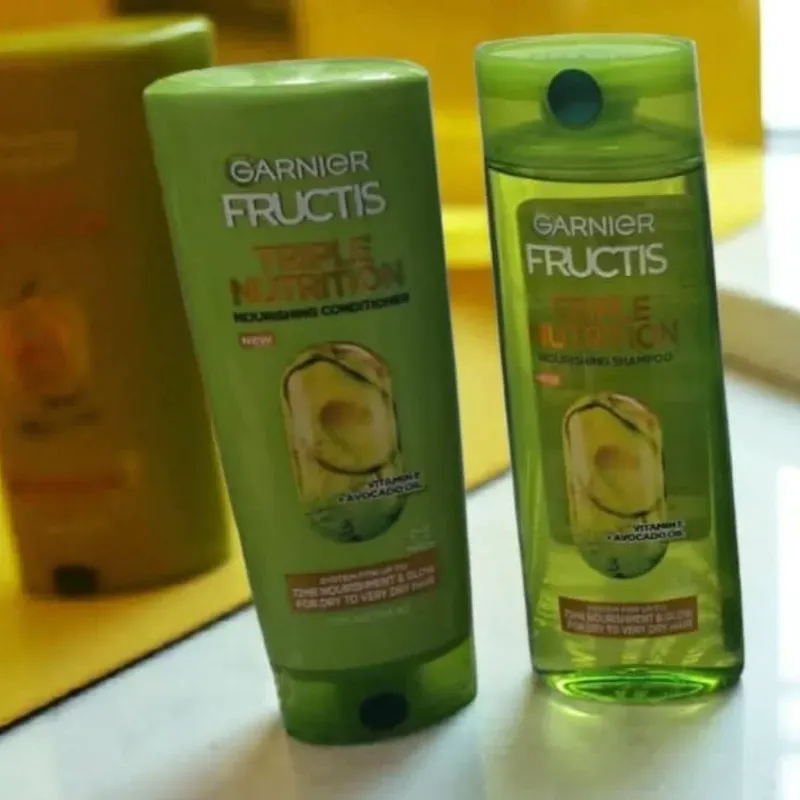 💚Set de shampoo y acondicionador Garnier Fructis Triple Nutrición n