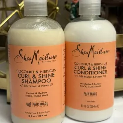 ✨ Shampoo y acondicionador Shea Moisture Curl and Shine