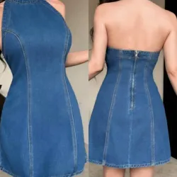 ✨ Vestido de Mezclilla 👗 Talla L 