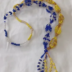 Collar de Oshún y Yemayá