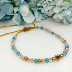 Pulsera con hilo chino y swarowsky