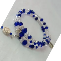 Pulsera de alambre y swarowsky