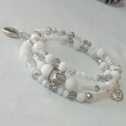 Pulsera de alambre y swarowsky