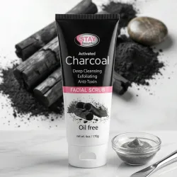 Crema exfoliante de carbón