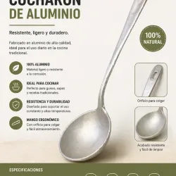 Cucharón de aluminio