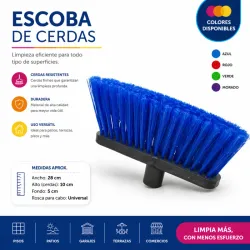 Escobas 28 cm