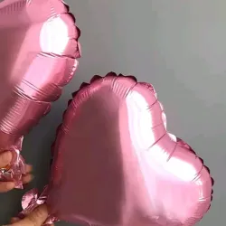 Globo metalico rosado