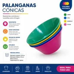 Palanganas cónicas