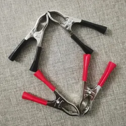 Pinzas de cocodrilo para batería (par)