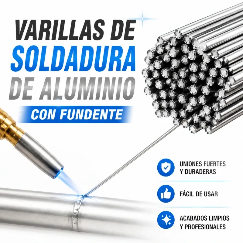 Varilla de soldadura de aluminio con fundente