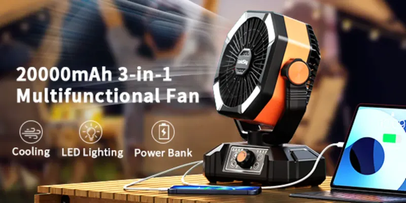 Ventilador recargable 20000 mah