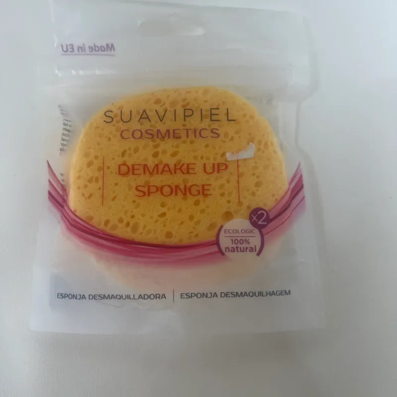  2  Esponja Desmaquilladora Vejetal 