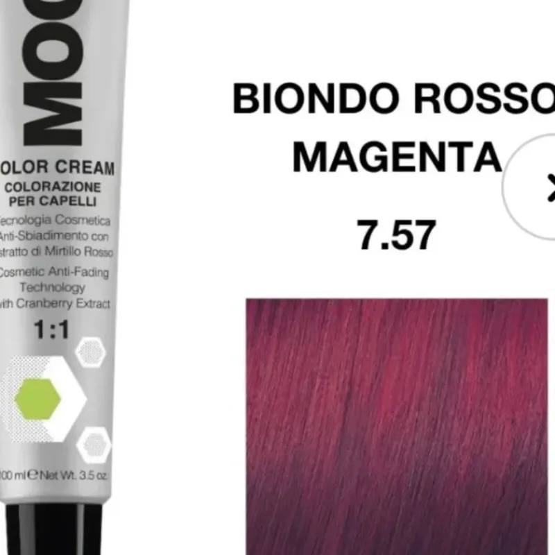 7.57 Rubio rojo magenta dark 100 ml Mood 