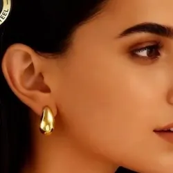 Arete A Gotas Acero Inoxidable