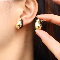 Arete A Gotas Acero Inoxidable