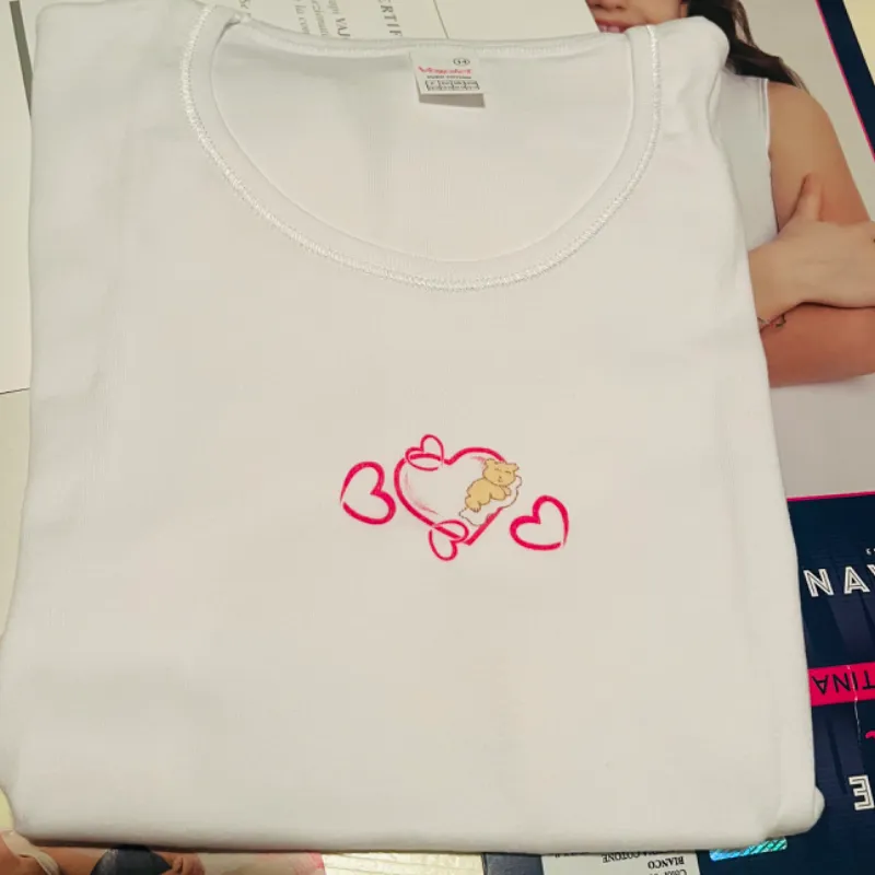 Blusa con manga corta  edad 14 