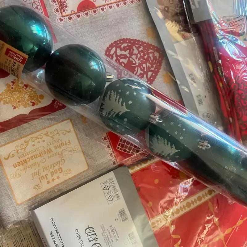 Bolas para arbol de Navidad 6 pz 