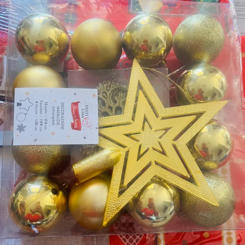 Bolas para arbol de Navidad 6 pz 