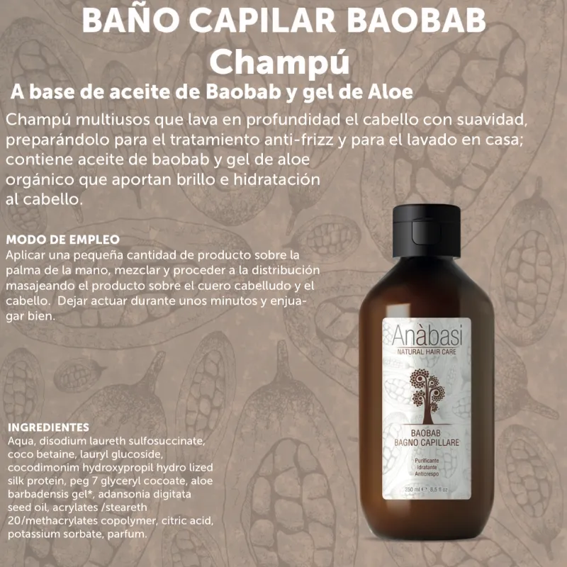 Champú baobab 250 ml 