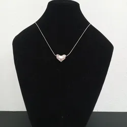 Cod-C 2545 Cadena color plata con corazon