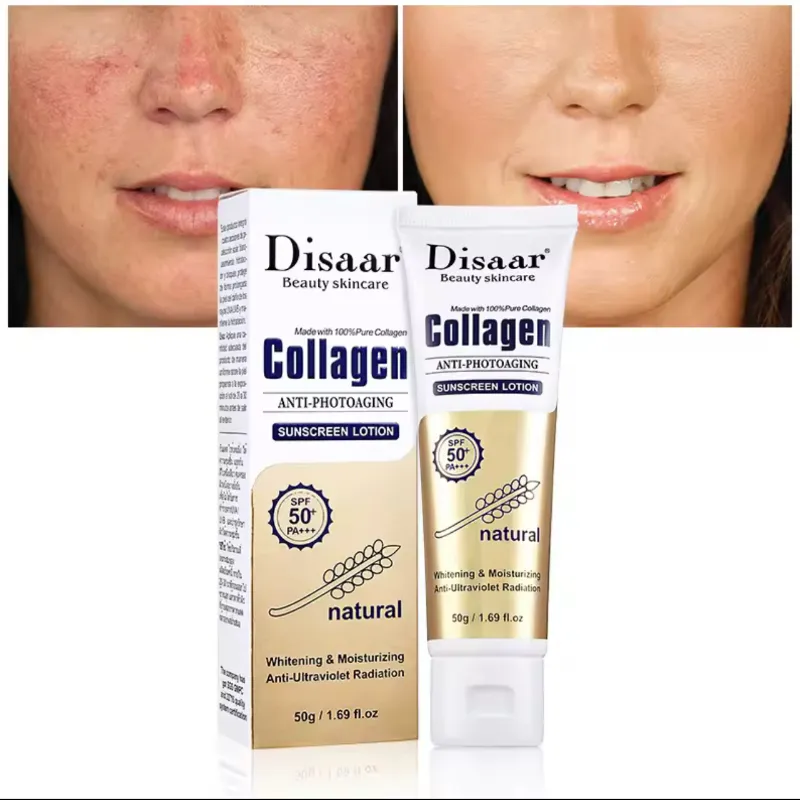 Crema solar  con colágeno 
