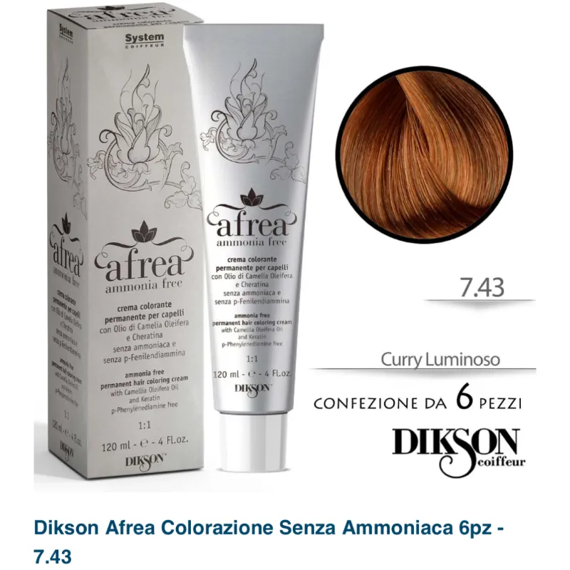 Dikson Afrea 7.43 Curry Luminoso 120 ml 24 