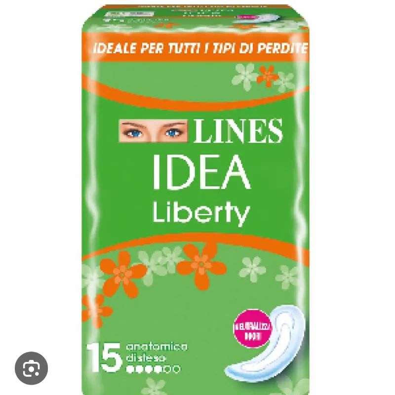 Íntima Líneas Idea Libertad Anatómica  Toallas, 15 Piezas
