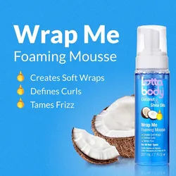 Mousse para rizos espumosos de aceite de coco 207 ml