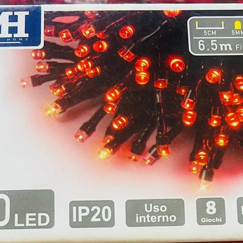 Luz Para navidad roja 1 pz 