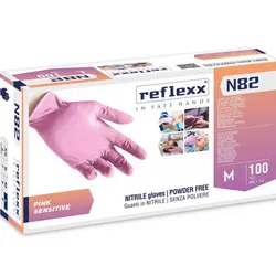 Guantes de Nitrilo. Talcados   1 guante Talla  - M