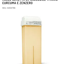 RODILLO DE DEPILACIÓN LIPOSOLUBLE TITANIO CÚRCUMA Y JENGIBRE