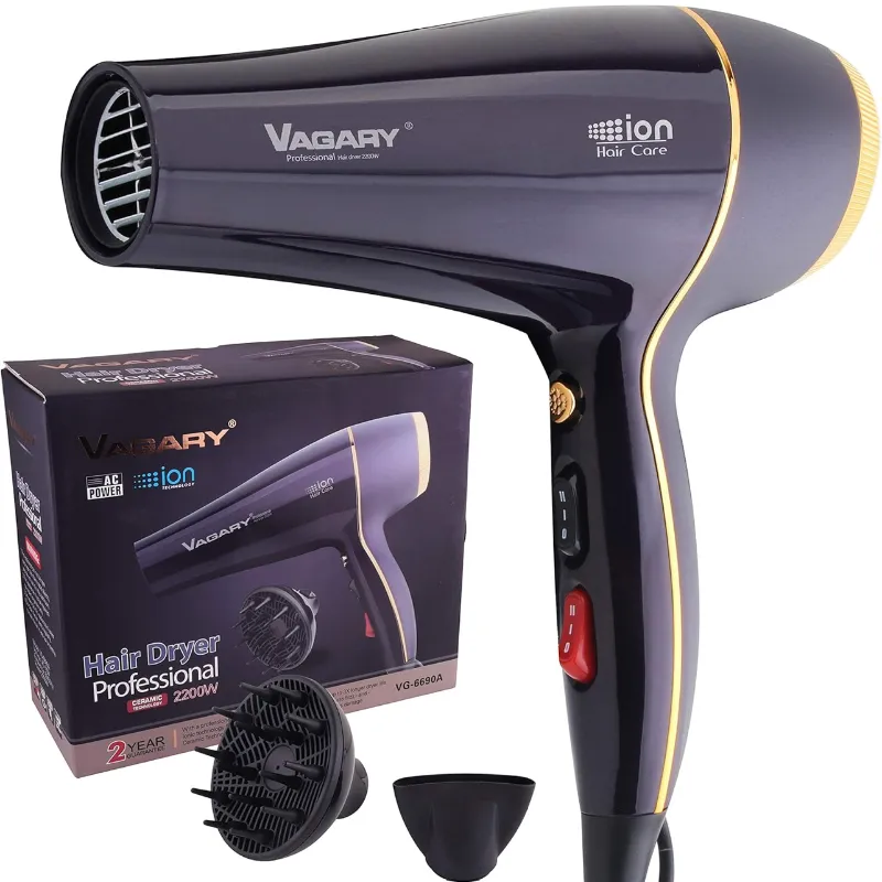 Secador VAGARY  Para  Salon 2200W Voltaje 110 