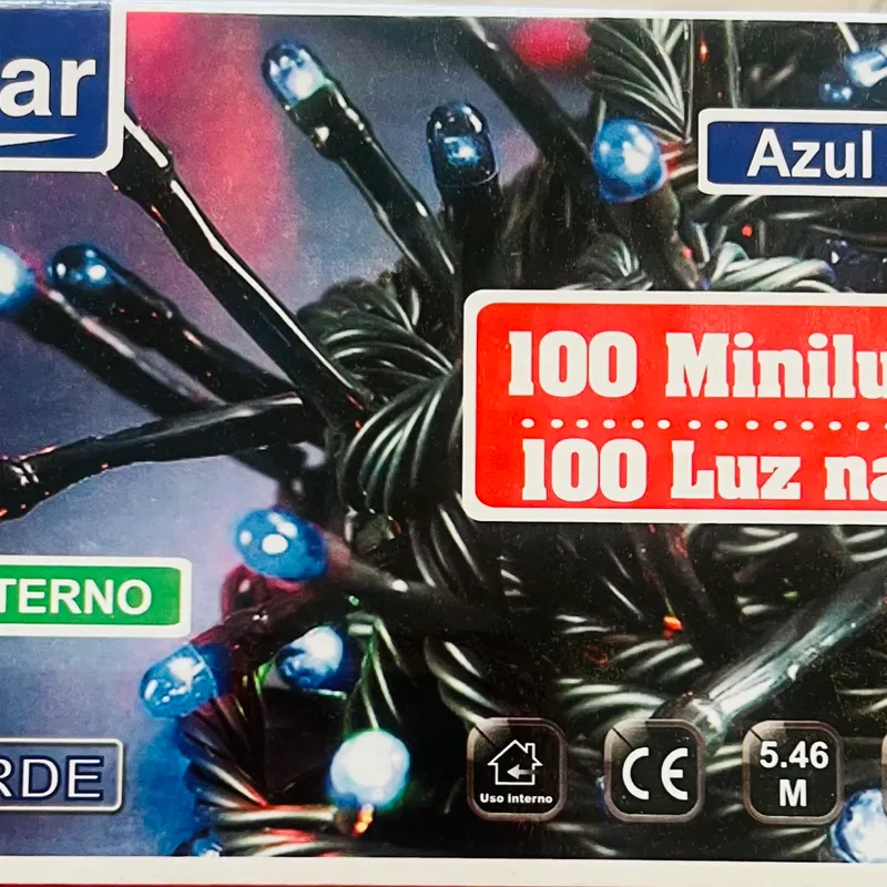 Luz Para Navidad Azul 1 pz 