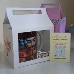 Jarra con cajita personalizada 