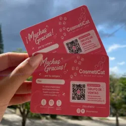 Tarjetas de agradecimiento.