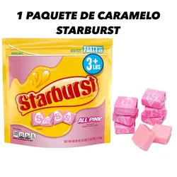 1 PAQUETE DE CARAMELOS BLANDOS STARBURTS