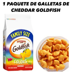 1 PAQUETE DE GALLETAS DE CHEDDAR GOLDFISH