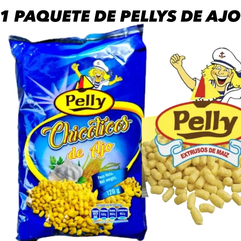 1 PAQUETE DE PELLYS DE AJO 